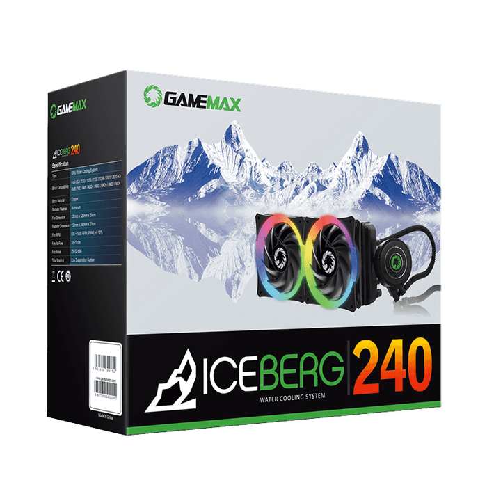 GAMEMAX COOLING SYSTEM 240 RAINBOW ICE BERG